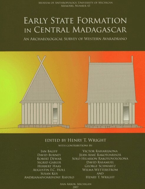 Henry T. Wright - Early State Formation in Central Madagascar, E-bok
