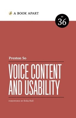 Preston So - Voice Content and Usability, Häftad. Tillgänglighet: Lägg i varukorg