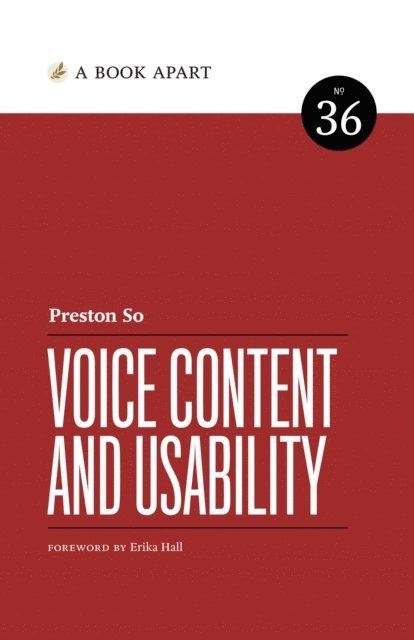 Preston So - Voice Content and Usability, E-bok. Tillgänglighet: Lägg i varukorg