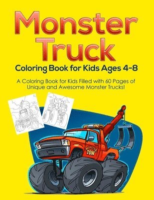 Pineapple Activity Books - Monster Truck Coloring Book for Kids Ages 4-8, Häftad. Tillgänglighet: Lägg i varukorg