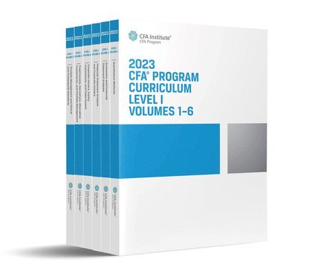 CFA Institute - 2023 CFA Program Curriculum Level I Box Set, Häftad