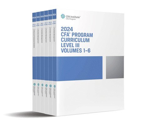 CFA Institute - 2024 CFA Program Curriculum Level III Box Set, Häftad