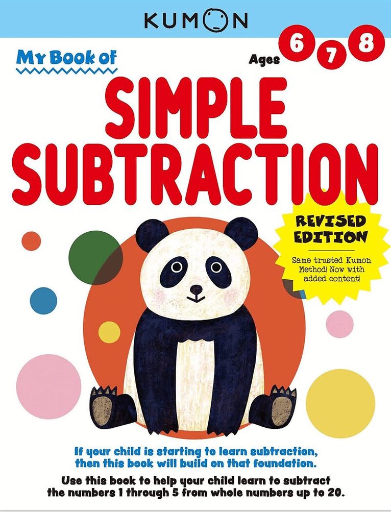 Kumon Publishing - Kumon My Book of Simple Subtraction, Häftad. Tillgänglighet: Lägg i varukorg
