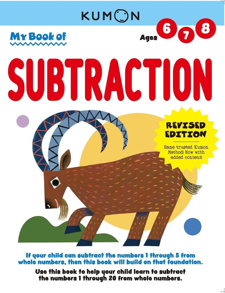 Kumon Publishing - Kumon My Book of Subtraction, Häftad. Tillgänglighet: Lägg i varukorg