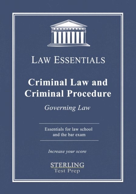 Frank Addivinola, Sterlin Test Prep - Criminal Law and Criminal Procedure, Law Essentials, E-bok. Tillgänglighet: Lägg i varukorg