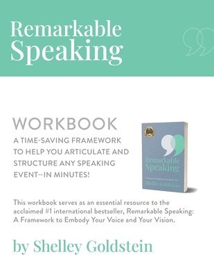 Shelley Goldstein - Remarkable Speaking Workbook, Häftad