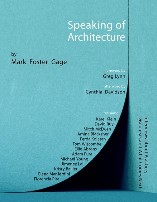 Mark Foster Gage - Speaking of Architecture, Häftad. Tillgänglighet: Lägg i varukorg