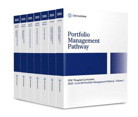 CFA Institute - 2025 CFA Program Curriculum Level III Portfolio Management Pathway Box Set, Häftad