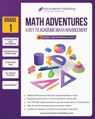 Ace Academic Publishing - Math Adventures - Grade 1, Häftad. Tillgänglighet: Lägg i varukorg