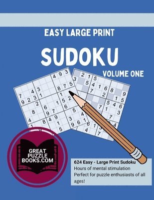 Easy Large Print Sudoku Volume One, Häftad