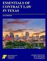 Stephen Mettling, Ryan Mettling, Dan Hamilton - Essentials of Contract Law in Texas, Häftad
