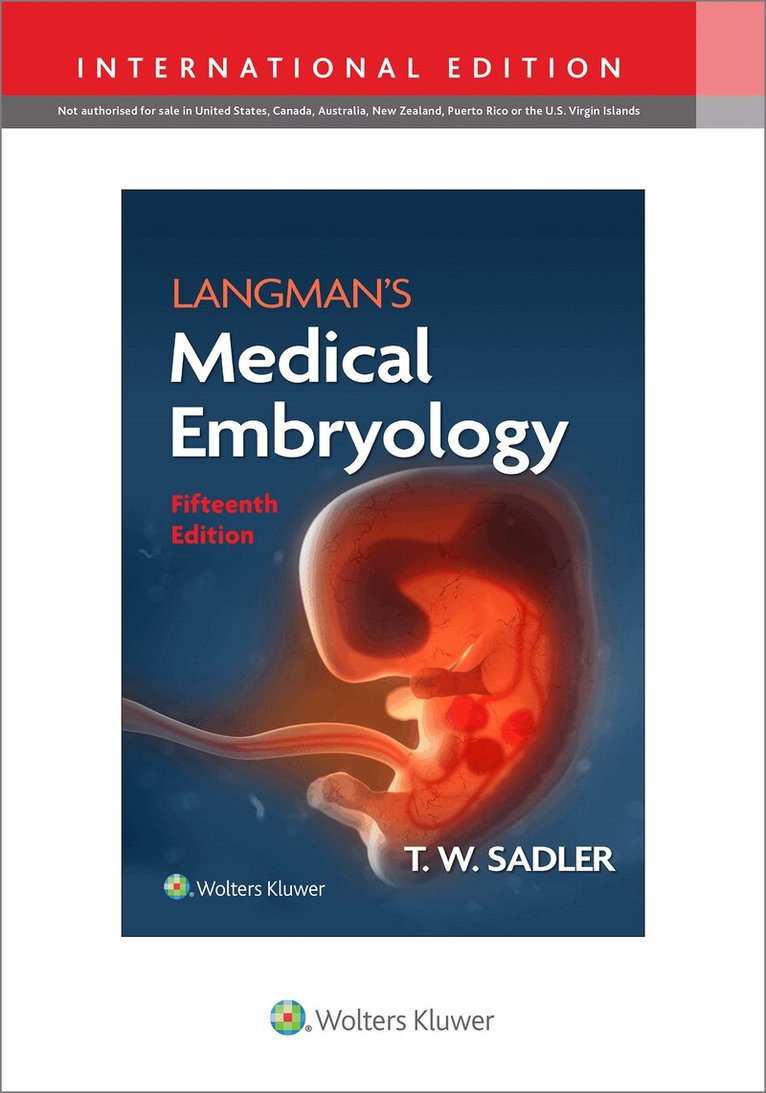 T.W. Sadler - Langman's Medical Embryology, Häftad