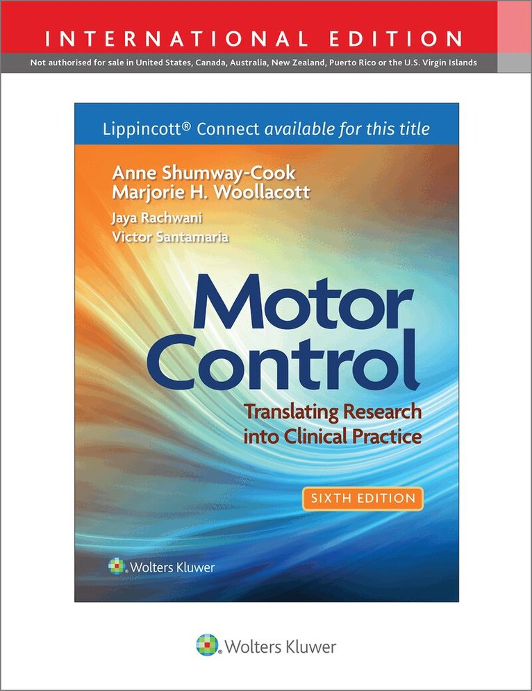 Anne Shumway-Cook, Marjorie H Woollacott - Motor Control, Häftad