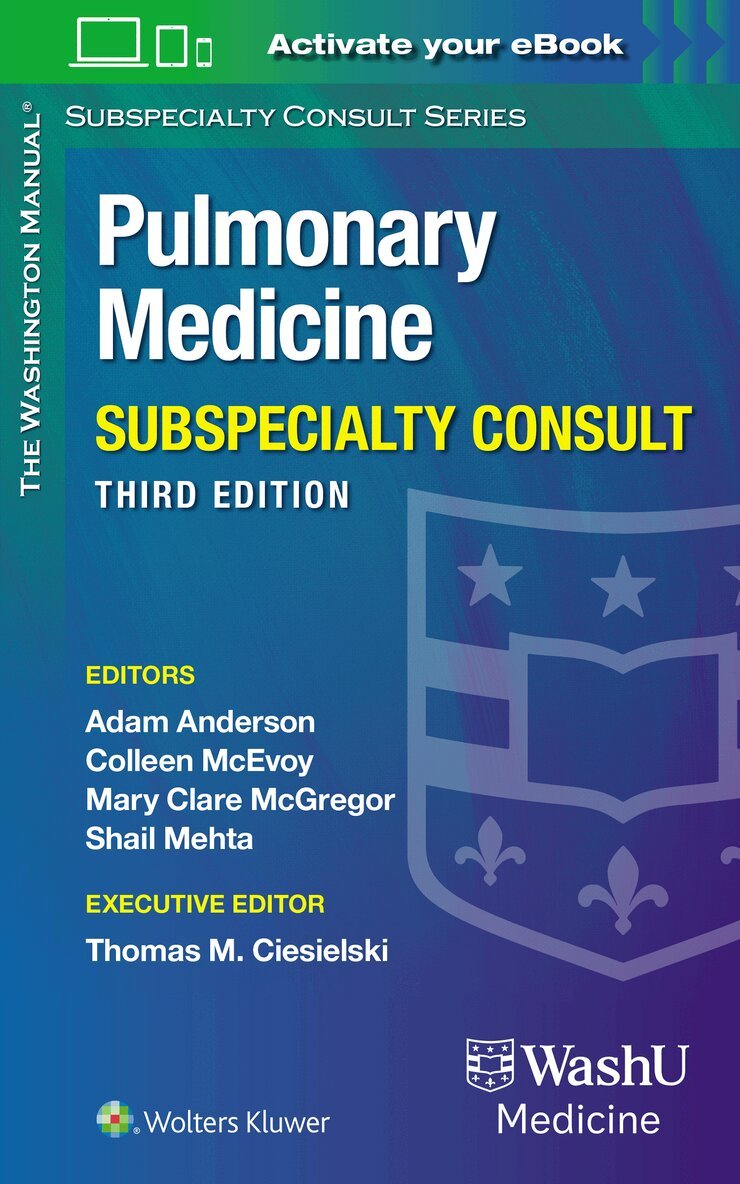 Adam Anderson, Colleen McEvoy, Mary Clare McGregor, Shail Mehta - Washington Manual Pulmonary Medicine Subspecialty Consult, Häftad. Tillgänglighet: Lägg i varukorg