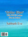 Siddur Eitan: Sabbath Eve
