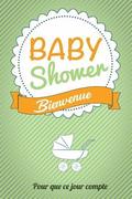 Babyshower - Vert: Livre a ecrire