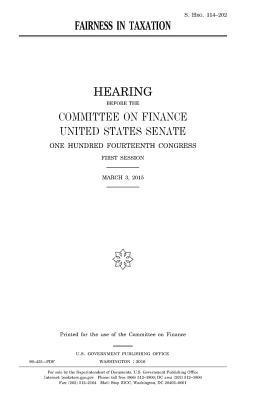 United States House of Senate, Committee on Finance - Fairness in taxation, Häftad. Tillgänglighet: Lägg i varukorg