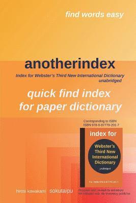 H. Kawakami - anotherindex: Index for Webster's Third New International Dictionary unabridged, Häftad. Tillgänglighet: Lägg i varukorg