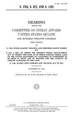 United States Senate, Committee On Indian Affairs 1993 - S. 1763, S. 872, and S. 1192, Häftad. Tillgänglighet: Lägg i varukorg