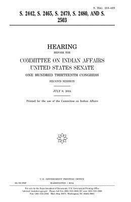 United States Senate, Committee On Indian Affairs 1993 - S. 2442, S. 2465, S. 2479, S. 2480, and S. 2503, Häftad. Tillgänglighet: Lägg i varukorg