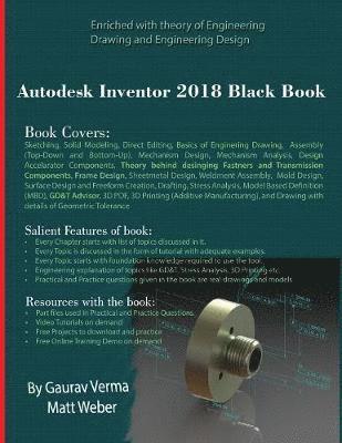 Gaurav Verma, Matt Weber - Autodesk Inventor 2018 Black Book, Häftad