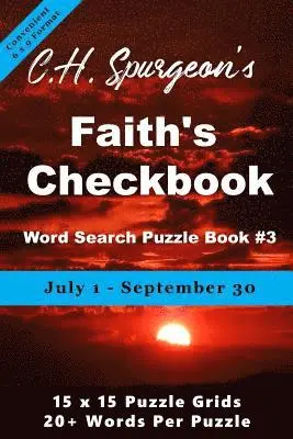 Christopher Di Armani - C. H. Spurgeon's Faith Checkbook Word Search Puzzle Book #3: July 1 - September 30 (convenient 6x9 format), Häftad. Tillgänglighet: Lägg i varukorg