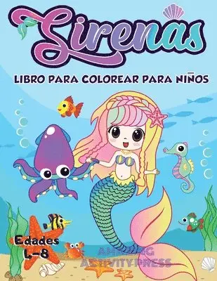 Amazing Activity Press - Libro de colorear de sirena para niños de 4 a 8 años, Häftad. Tillgänglighet: Lägg i varukorg
