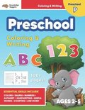 Jumbo ABC's & 123 Preschool Coloring Workbook: Ages 2 and up, Colors, Shapes, Numbers, Letters, Learn to Write the Alphabet (Essential Activity Book f