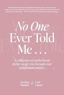 Jordana Handler, Lani Lipson - No One Ever Told Me, Häftad. Tillgänglighet: Lägg i varukorg