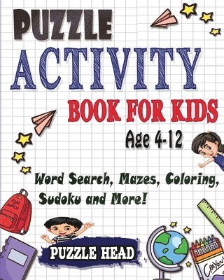Puzzle Head - Puzzle Activity Book for kids Age 4-12, Häftad