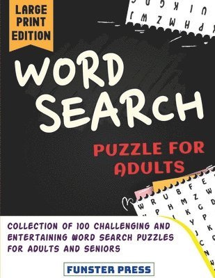 Funster Press - Word Search Puzzle for Adults, Häftad