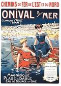 Carnet Blanc, Affiche Chemins de Fer Onival-Sur-Mer