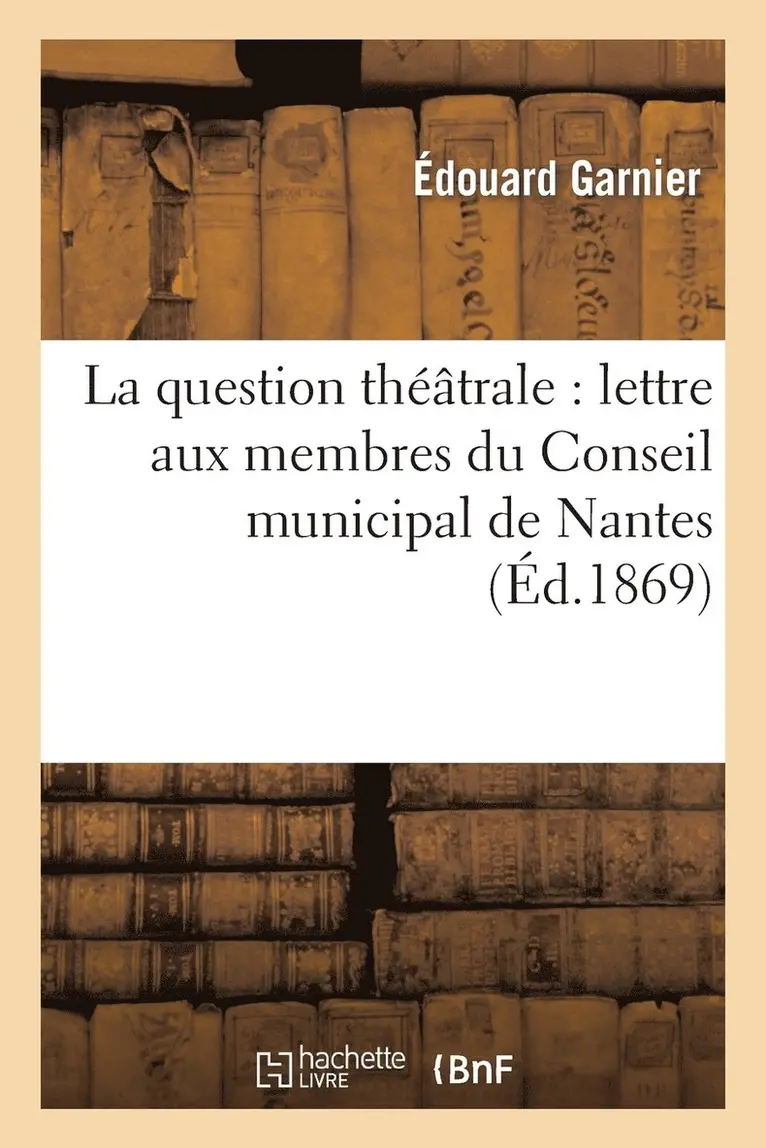 Édouard Garnier - question théâtrale, Häftad. Tillgänglighet: Lägg i varukorg