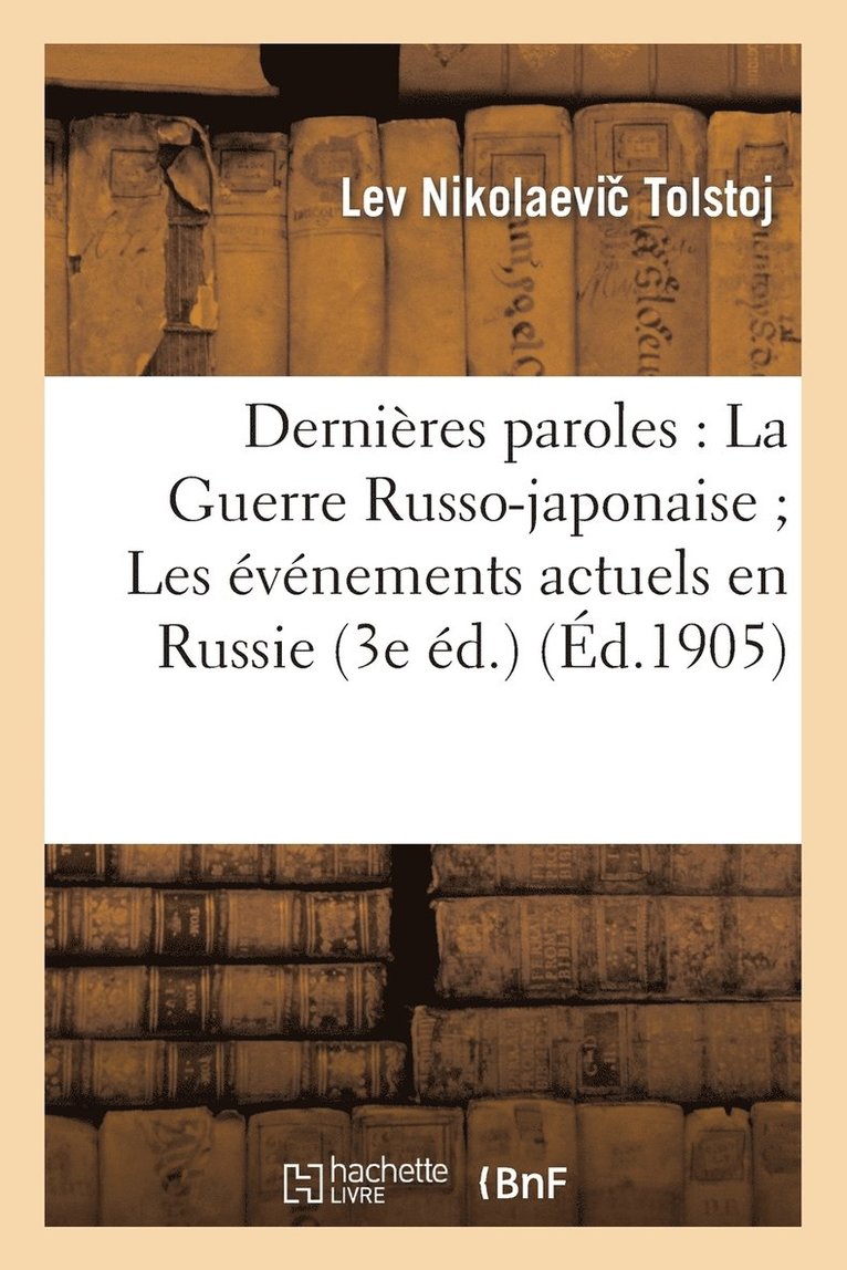 Léon Tolstoï - Dernières paroles, Häftad