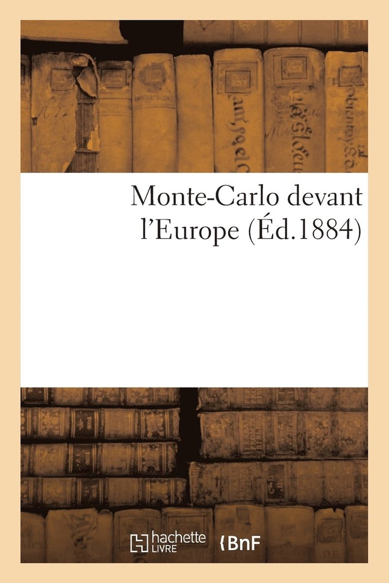 Alcan-Lévy - Monte-Carlo Devant l'Europe, Häftad