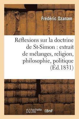 Antoine Ozanam - Réflexions sur la doctrine de Saint-Simon, Häftad. Tillgänglighet: Lägg i varukorg
