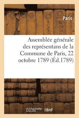 Pierre Paris - Projet de réglement pour l'ordre intérieur de l'Assemblée générale des représentans, Häftad
