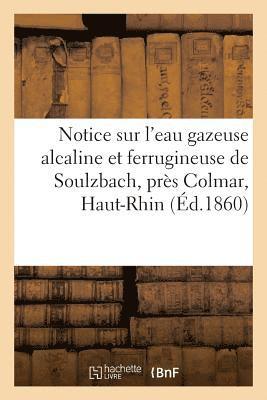 Etienne François - Notice Sur l'Eau Gazeuse Alcaline Et Ferrugineuse de Soulzbach, Près Colmar, Haut-Rhin, Häftad