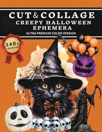 Black and White Halloween Ephemera Book: Over 600+ High Quality