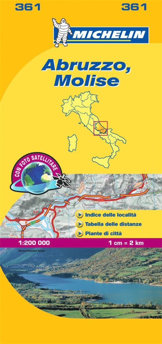 Michelin - Abruzzo & Molise - Michelin Local Map 361, Övrigt
