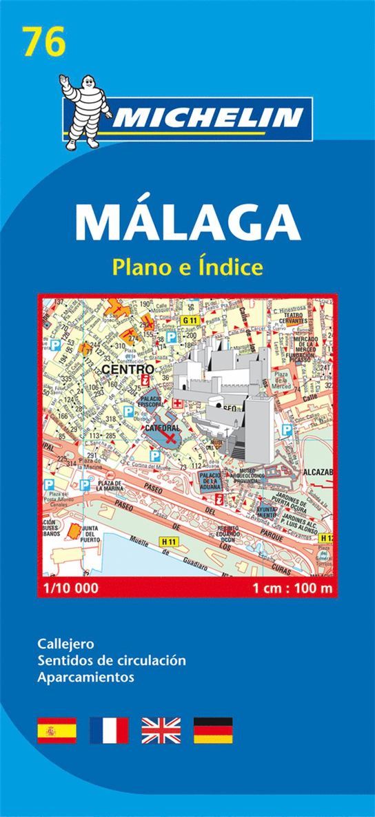 Malaga Michelin 76 stadskarta : 1:10000, Övrigt
