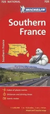 Southern France - Michelin National Map 725