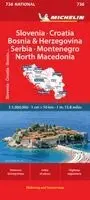 Slovenia, Croatia, Bosnia - Michelin National Map 736