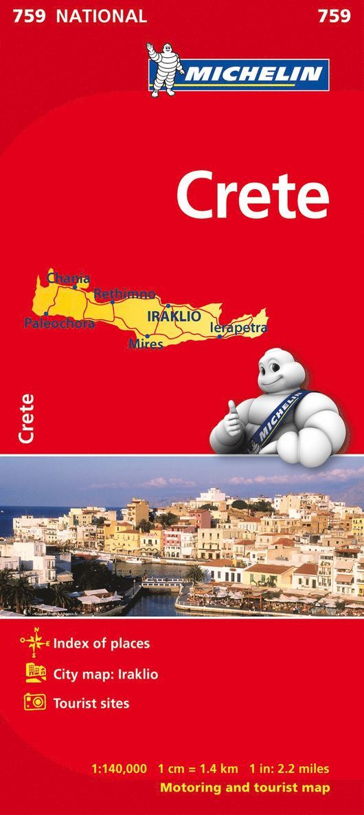 Kreta Michelin 759 karta : 1:140000, Övrigt