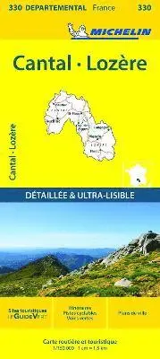 Cantal, Lozire - Michelin Local Map 330