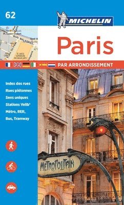 Michelin - Paris par arrondissement - Michelin City Plan 062. Tillgänglighet: Lägg i varukorg
