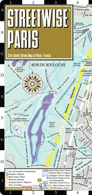 Streetwise Paris Map - Laminated City Center Street Map of Paris, France