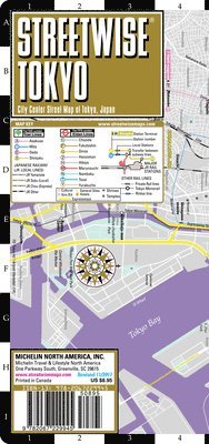Streetwise Tokyo Map - Laminated City Center Street Map of Tokyo, Japan av Michelin