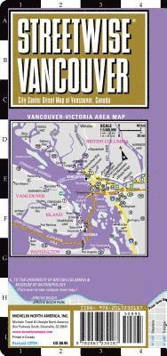 Michelin - Streetwise Vancouver Map - Laminated City Center Street Map of Vancouver, Canada, Övrigt