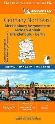 Germany Northeast - Michelin Regional Map 542 av Michelin